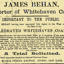 Advertisement published in the Galway Express on the 8th of January 1916
