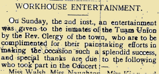 Snippet from the Tuam Herald 15 January 1916