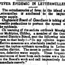 March 1921: Fever in Lettermullen